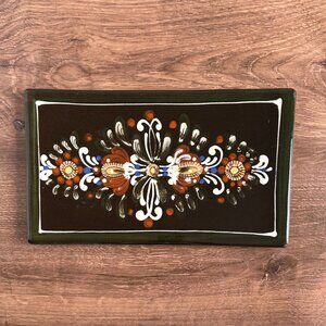 Kohler Biel Pottery Cake or Loaf Plate, Swiss Hand Made Ceramic Serving Dish